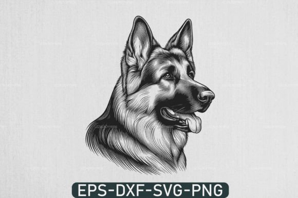 Download German Shepherd Svg , Dog Head Svg - Dog head Collection